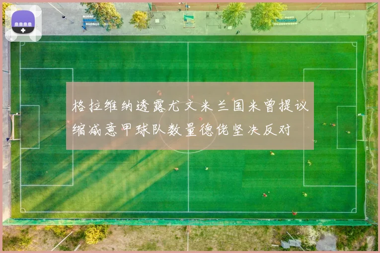 格拉维纳透露尤文米兰国米曾提议缩减意甲球队数量德佬坚决反对